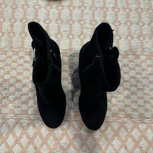 Sun + Stone Black Heel Boots